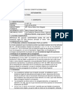 Análisis de Sentencia de Constitucionalidad 