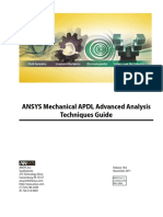 Mechanical APDL Advanced Analysis Techniques Guide - Ansys