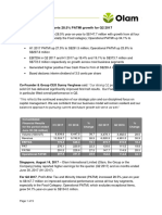 Olam International Reports 28.5% PATMI Growth For Q2 2017: News Release