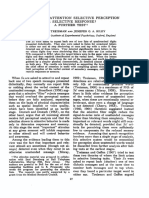 027-034 Is Selective Attention Selective Perception or Selective Respons A Further Test.