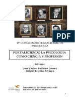 Libro Final Del IV Congreso Internacional de Psicologia