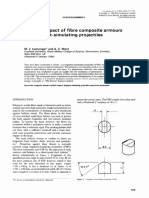 Ballistic Impact of Fibre Composite Armours by Fragment Simulating Projectiles