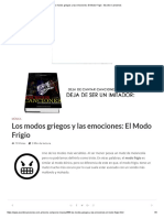 Los Modos Griegos y Las Emociones - El Modo Frigio - Escribir Canciones