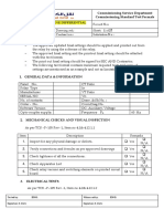 Commissioning Service Department Commissioning Standard Test Formats Description: Numerical Line Differential Protection Relay 7Sd522