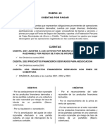 Cuentas Rubro 25 y 26 Plan Contable para Insituciones Financieras