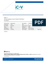 WISC V Score Report PDF