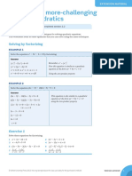 2 - Quadratic Functions and Equations Extension