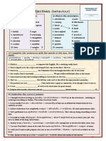 Adjectives Worksheet