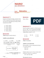 Examen DE ADMISION UNI 2010-2 DE MATEMATICAS POR La Academia Cesar Vallejo