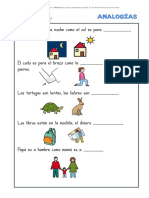 Comprensión Lectora Analogías PDF