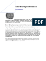 Tapered Roller Bearings Information