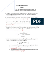 (Answer: τ (y = 1 mm) = 1.49 Pa) : MEE20003 Fluid Mechanics 1 Tutorial 1