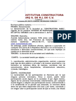 Acta Constitutiva-Empresa Ficticia