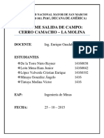 Mineralogia-Informe Cerro Camacho (Unmsm)