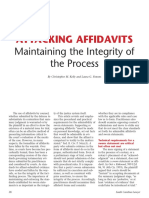 Affidavits Must Be Correct