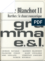 Barthes 1976 Le Chant Romantique (5 Gramma 164)