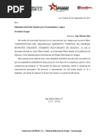 Documento de Intención Choroní PDF