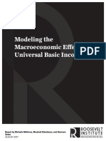 Modeling The Macroeconomic Effects of A UBI