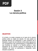 Sesión 3 La Ciencia Política