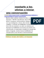 Cómo Enseñarle A Los Niños Autistas A Iniciar Una Conversación