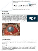 Ophthalmologic Approach To Chemical Burns - Background, Pathophysiology, Epidemiology