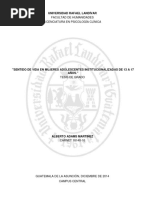 Sentido de Vida en Mujeres Adolescentes Institucionalizadas de 13 A 17 Años.