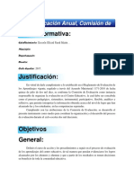 Planificación de Comisión de Evaluación