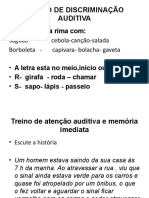 Treino de Discriminação Auditiva