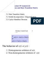 State Transition Matrix