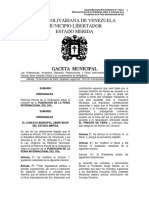 N°4 GACETA MUNICIPAL EXTRAORDINARIA. (Ordenanza FERISOL)