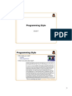 Programming Style: - Who Reads Your Code?