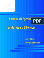 Linux For AIX Specialists: Similarities and Differences