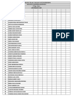 6th Sem Div A - Attendance List