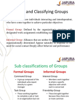 Defining and Classifying Groups