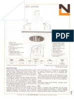 NL Corporation M3220 250w MV Alzak Reflector Downlight Spec Sheet 10-75