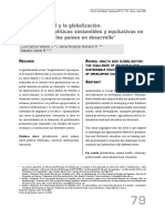 La Salud Animal y La Globalización. El Desafío de Políticas Sostenibles y Equitativas en El Contexto de Los Países en Desarrollo