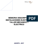 Memoria Discritivas de Taller Mecanico y Electrico