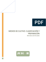 Medios de Cultivo-Clasificacion y Preparacion