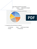 Training Effect On Employees Performance: Strongly Agree Agree Neither Agree Nor Disagree Disagree Strongly Disagree