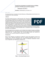 Knowledge of In-Situ Horizontal Stress Orientation For Suitable Direction of Drilling The Inclined and Horizontal Well For Well Placement and Well Completion