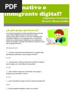 Test ¿Nativo o Inmigrante Digital