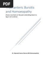 Trochanteric Bursitis and Homoeopathy