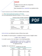 Measurement: Base Quantities Base Standards