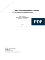 Discretion and Its Effects: Analyzing The Experiences of Street-Level Bureaucrats During Policy Implementation