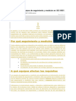 Control de Los Equipos de Seguimiento y Medición en ISO 9001