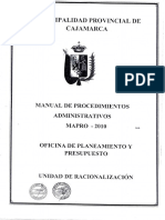 Manual de Procedimientos Administrativos - 2010-MPC