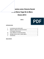 La Economia Como Ciencia Social