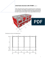 Analysis of Portal Frame Structure With ETABS PDF