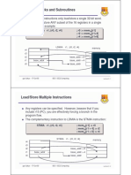 Lecture 6 Stacks and Subroutines: LDMIA r1, (r0, r2, r4) r0: Mem (r1) r2: Mem (r1+4) r4: Mem (r1+8)