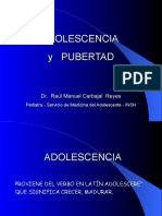 Pubertad y Adolescencia